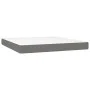 Box spring bed with mattress and LED dark gray fabric 180x200 cm by , Beds and slatted bases - Ref: Foro24-3133814, Price: 57...