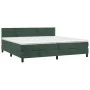 Box spring bed with mattress and LED dark green velvet 200x200cm by , Beds and slatted bases - Ref: Foro24-3134486, Price: 61...