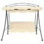 Convertible Outdoor Swing Bench with Sand White Canopy by vidaXL, Garden rockers - Ref: Foro24-43241, Price: 241,53 €, Discou...