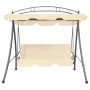 Umwandelbare Outdoor-Schaukelbank mit sandweißem Baldachin von vidaXL, Gartenwippen - Ref: Foro24-43241, Preis: 253,28 €, Rab...