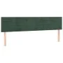 Box spring bed with mattress and LED dark green velvet 200x200cm by , Beds and slatted bases - Ref: Foro24-3134486, Price: 61...