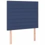 Box spring bed with mattress and LED blue fabric 120x200 cm by , Beds and slatted bases - Ref: Foro24-3135507, Price: 429,14 ...