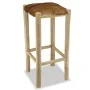 Küchenhocker aus echtem Leder und massivem Teakholz von vidaXL, Küchenhocker - Ref: Foro24-244544, Preis: 130,60 €, Rabatt: %