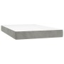 Boxspringbett mit Matratze und hellgrauem LED-Samt 120x200 cm von , Betten und Lattenroste - Ref: Foro24-3136173, Preis: 416,...