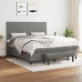 Boxspringbett mit dunkelgrauer Stoffmatratze 180x200 cm von , Betten und Lattenroste - Ref: Foro24-3136694, Preis: 662,05 €, ...