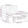 Box spring bed with dark gray fabric mattress 180x200 cm by , Beds and slatted bases - Ref: Foro24-3136694, Price: 645,58 €, ...