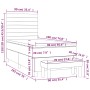Cama box spring con colchón tela gris claro 90x190 cm de , Camas y somieres - Ref: Foro24-3136637, Precio: 348,88 €, Descuent...