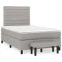Box spring bed with light gray fabric mattress 120x200 cm by , Beds and slatted bases - Ref: Foro24-3136661, Price: 424,78 €,...