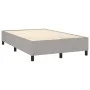 Box spring bed with light gray fabric mattress 120x200 cm by , Beds and slatted bases - Ref: Foro24-3136661, Price: 424,78 €,...