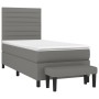 Boxspringbett mit dunkelgrauer Stoffmatratze 100x200 cm von , Betten und Lattenroste - Ref: Foro24-3136654, Preis: 387,14 €, ...