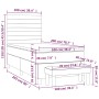 Boxspringbett mit dunkelgrauer Stoffmatratze 100x200 cm von , Betten und Lattenroste - Ref: Foro24-3136654, Preis: 387,14 €, ...