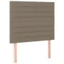 Box spring bed with taupe gray fabric mattress 120x200 cm by , Beds and slatted bases - Ref: Foro24-3137225, Price: 433,75 €,...