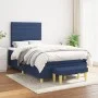 Box spring bed with blue fabric mattress 120x200 cm by , Beds and slatted bases - Ref: Foro24-3137227, Price: 447,32 €, Disco...