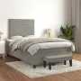 Cama box spring con colchón terciopelo gris claro 120x200 cm de , Camas y somieres - Ref: Foro24-3137893, Precio: 420,67 €, D...