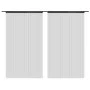 Fransenvorhänge 2 Stück 100x250 cm schwarz von vidaXL, Vorhänge und Gardinen - Ref: Foro24-132400, Preis: 22,45 €, Rabatt: %