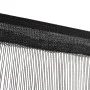 Fransenvorhänge 2 Stück 100x250 cm schwarz von vidaXL, Vorhänge und Gardinen - Ref: Foro24-132400, Preis: 22,45 €, Rabatt: %