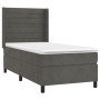 Cama box spring colchón y LED terciopelo gris oscuro 100x200 cm de , Camas y somieres - Ref: Foro24-3139608, Precio: 348,78 €...