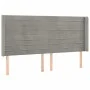 Cama box spring colchón y LED terciopelo gris claro 200x200 cm de , Camas y somieres - Ref: Foro24-3139643, Precio: 608,25 €,...