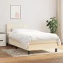 Cama box spring con colchón tela color crema 90x190 cm de , Camas y somieres - Ref: Foro24-3140022, Precio: 327,11 €, Descuen...