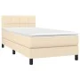Box spring bed with cream fabric mattress 90x190 cm by , Beds and slatted bases - Ref: Foro24-3140022, Price: 327,11 €, Disco...