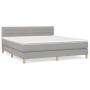Boxspringbett mit hellgrauer Stoffmatratze 180x200 cm von , Betten und Lattenroste - Ref: Foro24-3140713, Preis: 533,02 €, Ra...