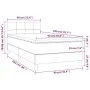 Box spring bed with dark green velvet mattress 90x200 cm by , Beds and slatted bases - Ref: Foro24-3141284, Price: 302,62 €, ...