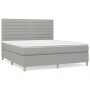 Boxspringbett mit hellgrauer Stoffmatratze 180x200 cm von , Betten und Lattenroste - Ref: Foro24-3142433, Preis: 630,18 €, Ra...