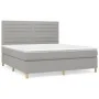 Boxspringbett mit hellgrauer Stoffmatratze 180x200 cm von , Betten und Lattenroste - Ref: Foro24-3142433, Preis: 642,09 €, Ra...