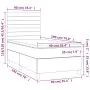 Box spring bed with light gray fabric mattress 90x190 cm by , Beds and slatted bases - Ref: Foro24-3142377, Price: 298,74 €, ...
