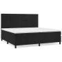 Boxspringbett mit schwarzer Samtmatratze 200x200 cm von , Betten und Lattenroste - Ref: Foro24-3143105, Preis: 607,04 €, Raba...