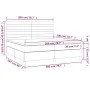 Boxspringbett mit schwarzer Samtmatratze 200x200 cm von , Betten und Lattenroste - Ref: Foro24-3143105, Preis: 607,04 €, Raba...