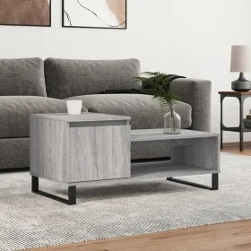 Sonoma-Couchtisch aus grauem Sperrholz, 100 x 50 x 45 cm von , Couchtisch - Ref: Foro24-830842, Preis: 71,83 €, Rabatt: %