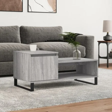 Mesa de centro madera contrachapada gris Sonoma 100x50x45 cm de , Mesas de centro - Ref: Foro24-830842, Precio: 71,83 €, Desc...