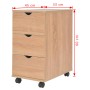 Kommode aus Holz, 33 x 45 x 60 cm, Farbe Eiche von vidaXL, Schließfächer und Lagerschränke - Ref: Foro24-245725, Preis: 114,6...