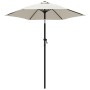 Sonnenschirm aus sandweißem Aluminium, 200 x 224 cm von , Sonnenschirme - Ref: Foro24-47204, Preis: 50,46 €, Rabatt: %