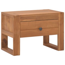 Mesita de noche madera maciza de teca 50x30x35 cm de , Mesitas de noche - Ref: Foro24-326123, Precio: 73,35 €, Descuento: %