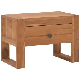 Solid teak wood bedside table 50x30x35 cm by , Nightstands - Ref: Foro24-326123, Price: 71,86 €, Discount: %