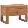 Nachttisch aus massivem Teakholz, 50 x 30 x 35 cm von , Nachttische - Ref: Foro24-326123, Preis: 72,19 €, Rabatt: %