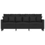 3-seater black fabric sofa 180 cm by , Sofas - Ref: Foro24-359279, Price: 319,50 €, Discount: %