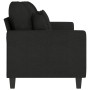3-seater black fabric sofa 180 cm by , Sofas - Ref: Foro24-359279, Price: 319,50 €, Discount: %