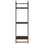Wall shelves 3 levels bars 2 units brown oak 30x25x100 cm by , Shelves and shelves - Ref: Foro24-836262, Price: 27,33 €, Disc...