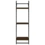 Wall shelves 3 levels bars 2 units brown oak 30x25x100 cm by , Shelves and shelves - Ref: Foro24-836262, Price: 27,33 €, Disc...