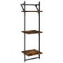 Wall shelves 3 levels bars 2 units smoked oak 30x25x100cm by , Shelves and shelves - Ref: Foro24-836260, Price: 27,66 €, Disc...
