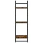 Wandregale, 3 Ebenen, Stangen, 2 Einheiten, Räuchereiche, 30 x 25 x 100 cm von , Regale und Regale - Ref: Foro24-836260, Prei...