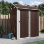 Cobertizo de jardín acero galvanizado marrón 192x152,5x237 cm de , Cobertizos - Ref: Foro24-364532, Precio: 262,38 €, Descuen...