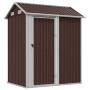 Brown galvanized steel garden shed 192x152.5x237 cm by , Sheds - Ref: Foro24-364532, Price: 280,30 €, Discount: %