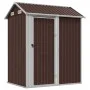Cobertizo de jardín acero galvanizado marrón 192x152,5x237 cm de , Cobertizos - Ref: Foro24-364532, Precio: 262,38 €, Descuen...