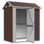 Brown galvanized steel garden shed 192x152.5x237 cm by , Sheds - Ref: Foro24-364532, Price: 280,30 €, Discount: %