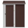 Brown galvanized steel garden shed 192x152.5x237 cm by , Sheds - Ref: Foro24-364532, Price: 280,30 €, Discount: %