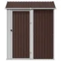 Cobertizo de jardín acero galvanizado marrón 192x152,5x237 cm de , Cobertizos - Ref: Foro24-364532, Precio: 262,38 €, Descuen...